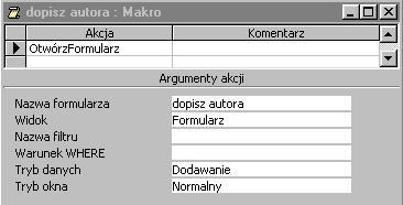 opcje okna